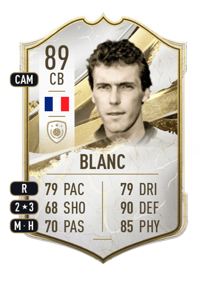 Laurent Blanc Icon 89 OVR