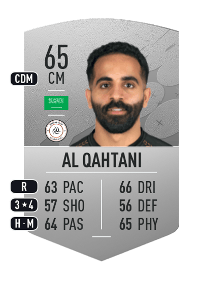 Hussain Al Qahtani Common 65 OVR