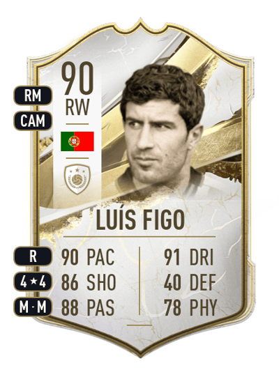 Luís Figo Icon 90 OVR