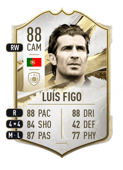 Luís Figo Icon 88 OVR