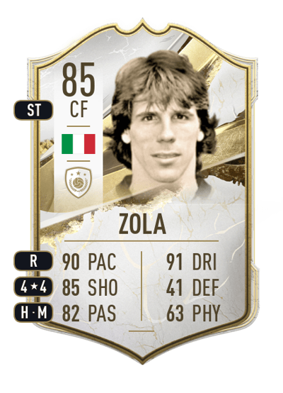 Gianfranco Zola Icon 85 OVR