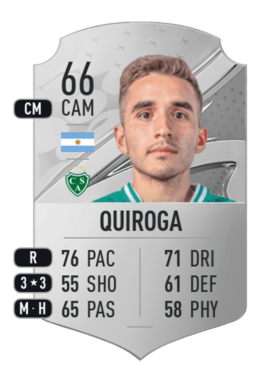 Sergio Quiroga Rare 66 OVR