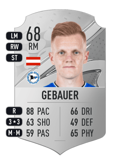 Christian Gebauer Rare 68 OVR
