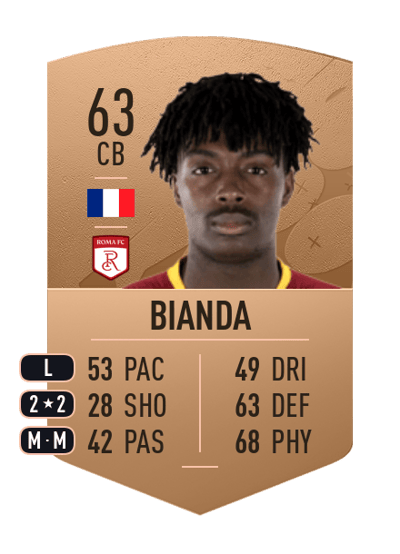 William Bianda Common 63 OVR
