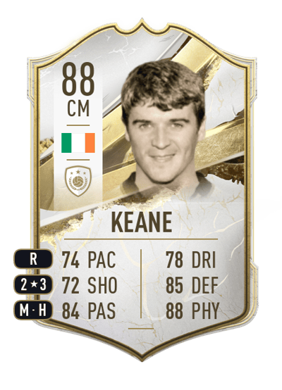Roy Keane Icon 88 OVR