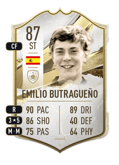 Emilio Butragueño Icon 87 OVR