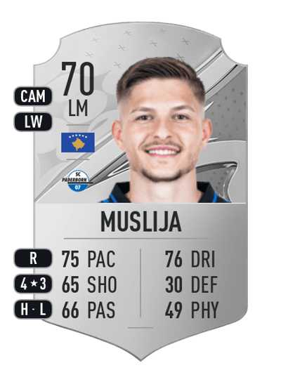 Florent Muslija Rare 70 OVR
