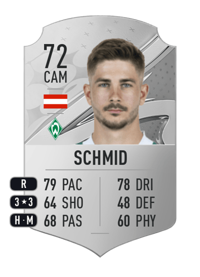Romano Schmid Rare 72 OVR