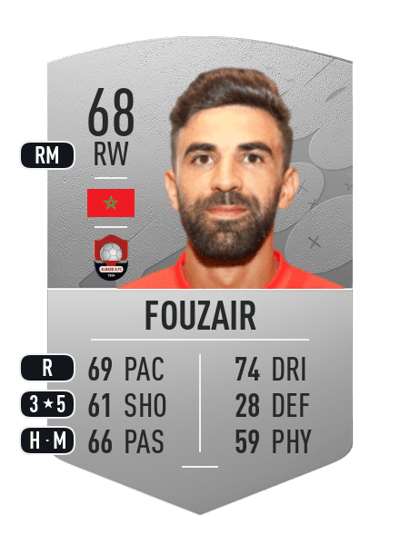 Mohamed Fouzair Common 68 OVR