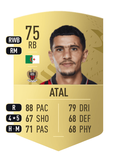 Youcef Atal Common 75 OVR