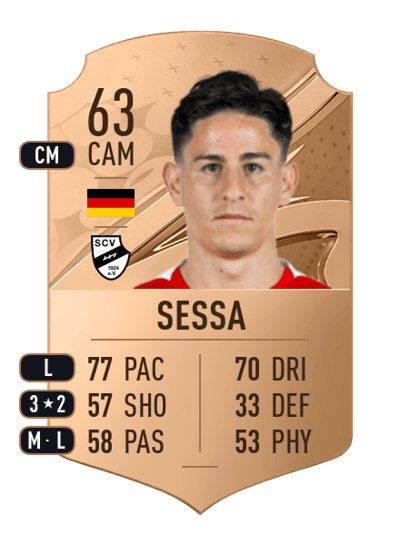 Nicolás Sessa Rare 63 OVR