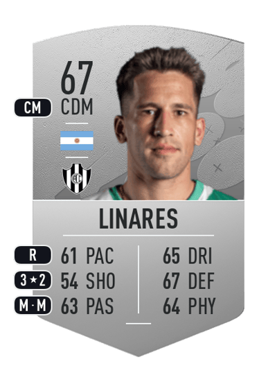 Nicolás Linares Common 67 OVR