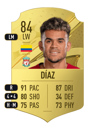 Luis Díaz Rare 84 OVR