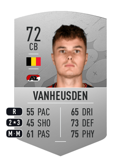 Zinho Vanheusden Common 72 OVR