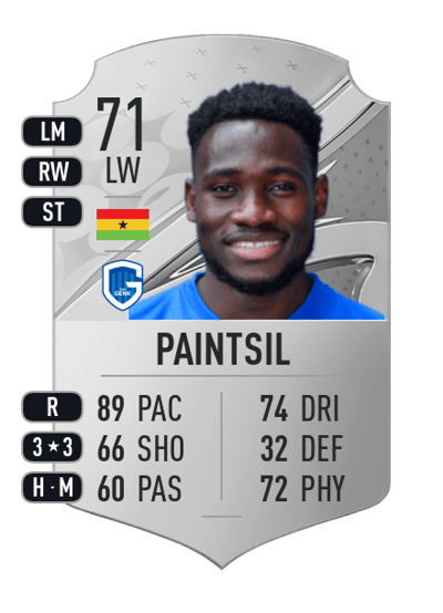 Joseph Paintsil Rare 71 OVR