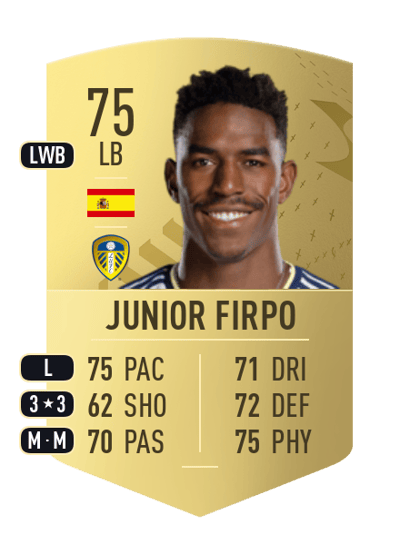 Junior Firpo Common 75 OVR