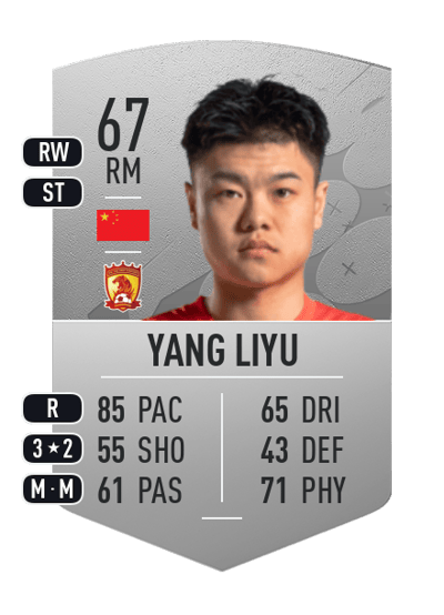 Yang Liyu Common 67 OVR