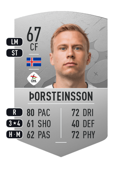 Jón Dagur Þorsteinsson Common 67 OVR