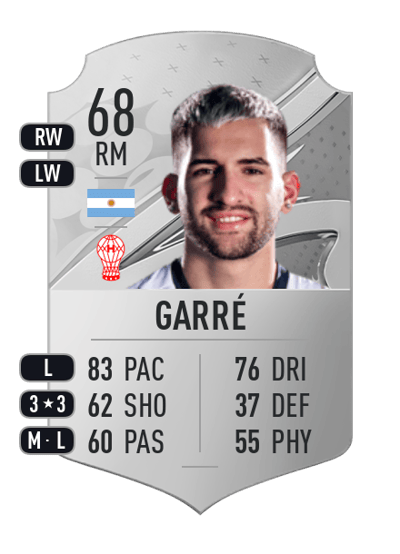 Benjamín Garré Rare 68 OVR