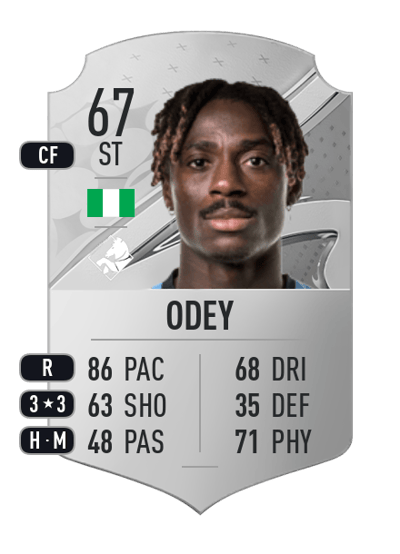 Stephen Odey Rare 67 OVR