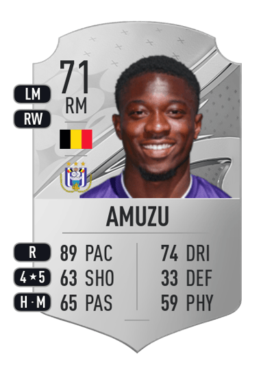Francis Amuzu Rare 71 OVR
