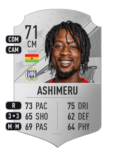 Majeed Ashimeru Rare 71 OVR