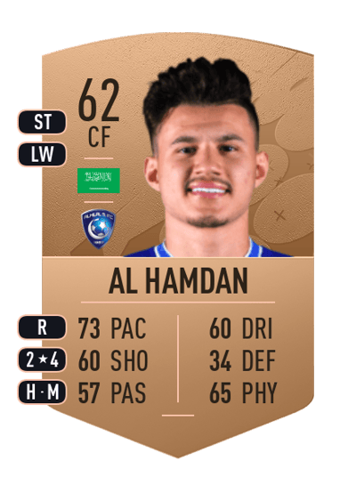 Abdullah Al Hamdan Common 62 OVR
