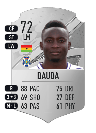 Mohammed Dauda Rare 72 OVR