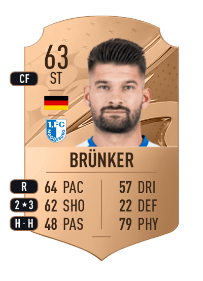 Kai Brünker Rare 63 OVR