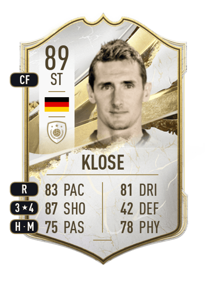 Miroslav Klose Icon 89 OVR