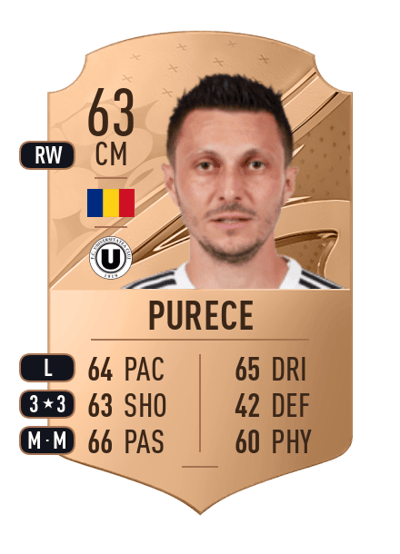 Florin Purece Rare 63 OVR