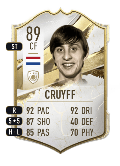 Johan Cruyff Icon 89 OVR