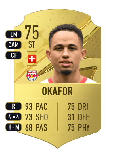 Noah Okafor Rare 75 OVR