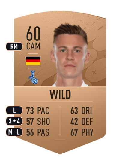 Gordon Wild Common 60 OVR