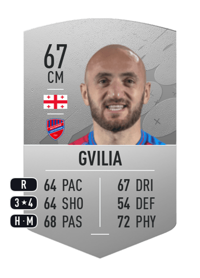 Valerian Gvilia Common 67 OVR