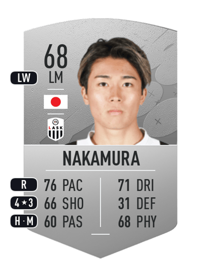 Keito Nakamura Common 68 OVR