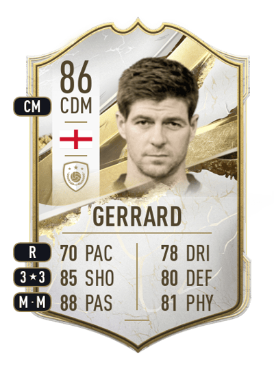 Steven Gerrard Icon 86 OVR