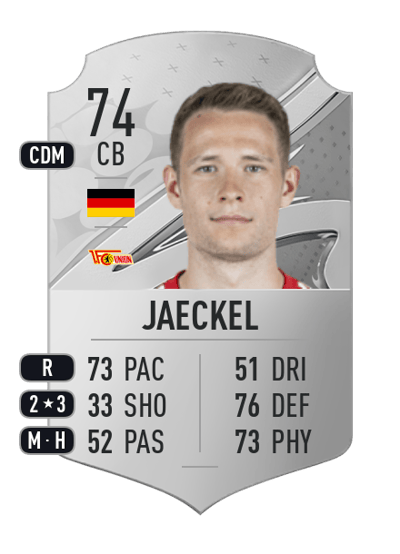 Paul Jaeckel Rare 74 OVR