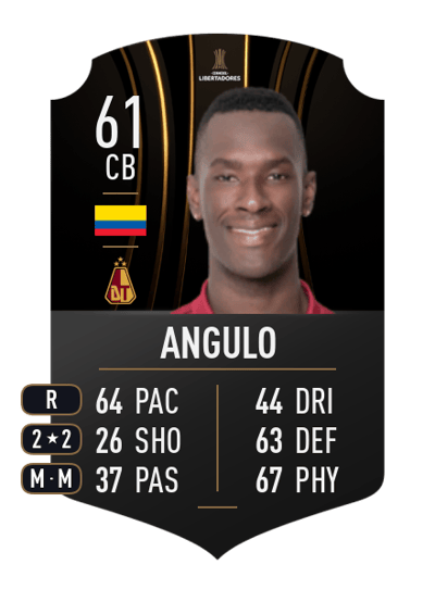 Anderson Angulo CONMEBOL LIBERTADORES 61 OVR