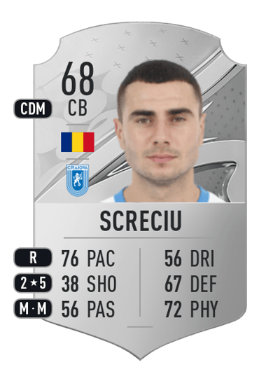 Vladimir Screciu Rare 68 OVR