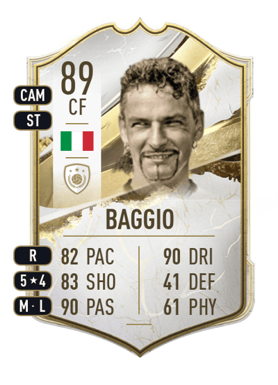 Roberto Baggio Icon 89 OVR