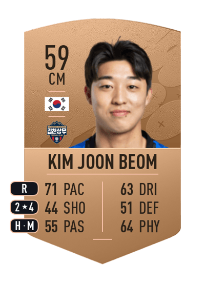 Kim Joon Beom Common 59 OVR