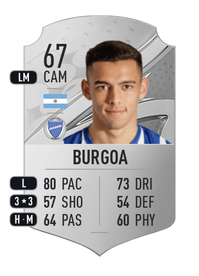 Valentín Burgoa Rare 67 OVR