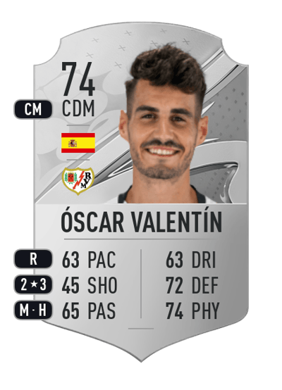 Óscar Valentín Rare 74 OVR