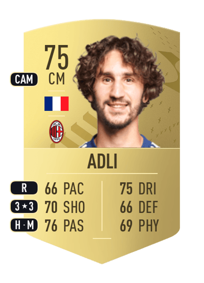 Yacine Adli Common 75 OVR