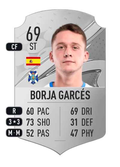 Borja Garcés Rare 69 OVR
