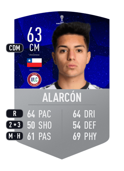 Williams Alarcón CONMEBOL SUDAMERICANA 63 OVR