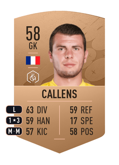 Thomas Callens Common 58 OVR