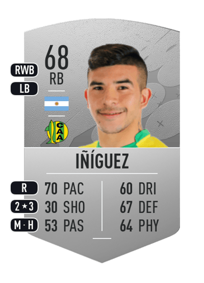 Emanuel Iñíguez Common 68 OVR