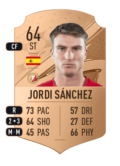 Jordi Sánchez Rare 64 OVR
